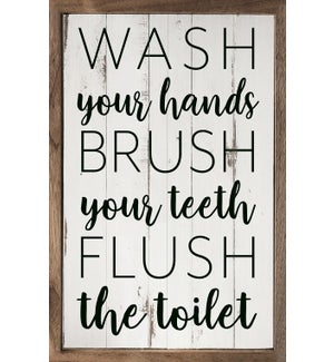 Wash Brush Flush Whitewash